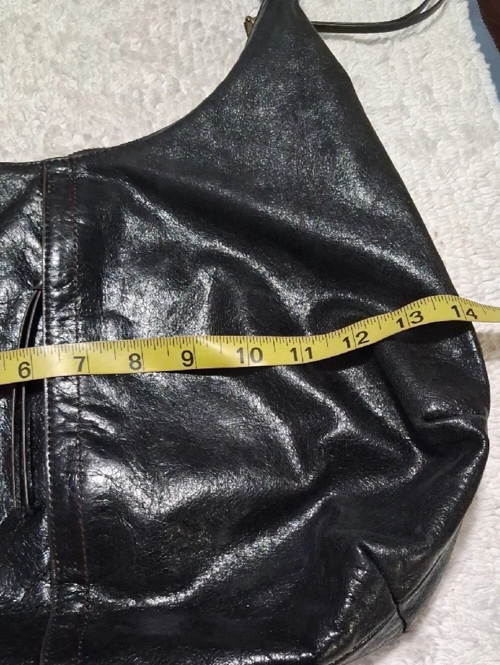 HOBO Black Leather Hobo with Braided Strap